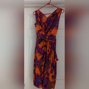 Ralph Lauren size 4 dress orange and fushisa
